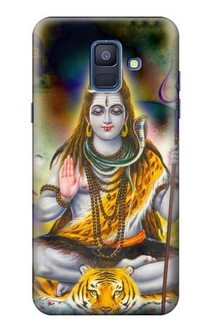 W2287 Lord Shiva Hindu God Hard Case and Leather Flip Case For Samsung Galaxy A6 (2018)