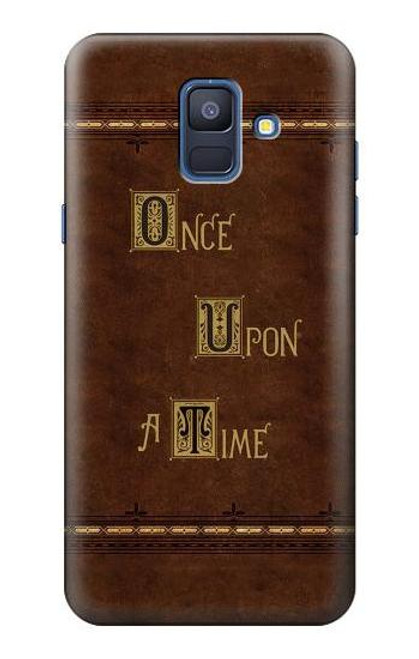 W2643 Once Upon A Time Book Hard Case and Leather Flip Case For Samsung Galaxy A6 (2018)