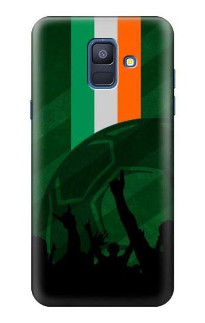 W3002 Ireland Football Soccer Euro 2016 Hard Case and Leather Flip Case For Samsung Galaxy A6 (2018)