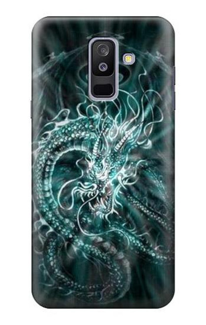 W1006 Digital Chinese Dragon Hard Case and Leather Flip Case For Samsung Galaxy A6+ (2018), J8 Plus 2018, A6 Plus 2018