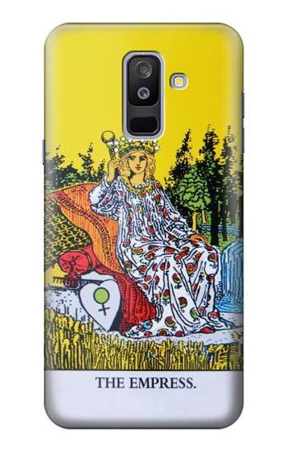 W2809 Tarot Card The Empress Hard Case and Leather Flip Case For Samsung Galaxy A6+ (2018), J8 Plus 2018, A6 Plus 2018