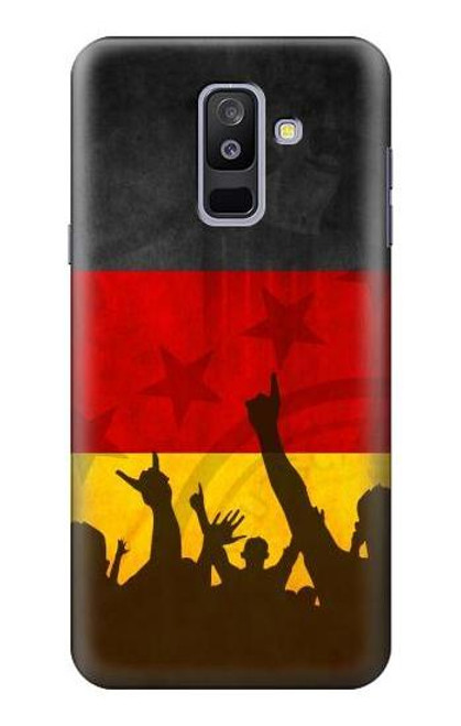 W2966 Germany Football Soccer Euro 2016 Hard Case and Leather Flip Case For Samsung Galaxy A6+ (2018), J8 Plus 2018, A6 Plus 2018