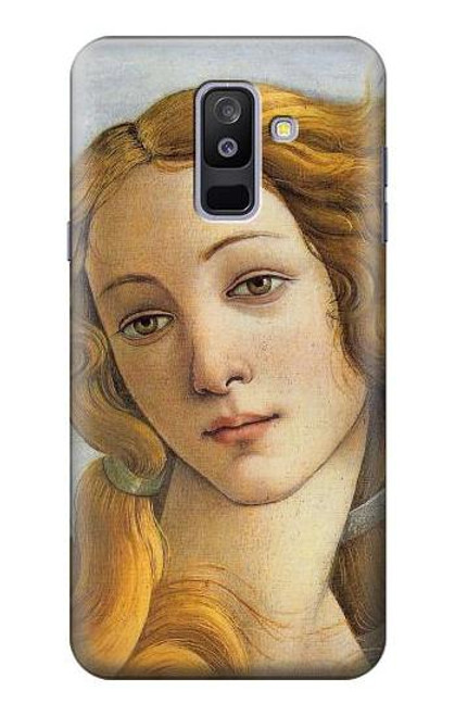 W3058 Botticelli Birth of Venus Painting Hard Case and Leather Flip Case For Samsung Galaxy A6+ (2018), J8 Plus 2018, A6 Plus 2018