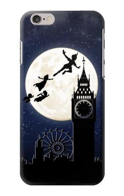 W3249 Peter Pan Fly Full Moon Night Hard Case and Leather Flip Case For iPhone 6 6S