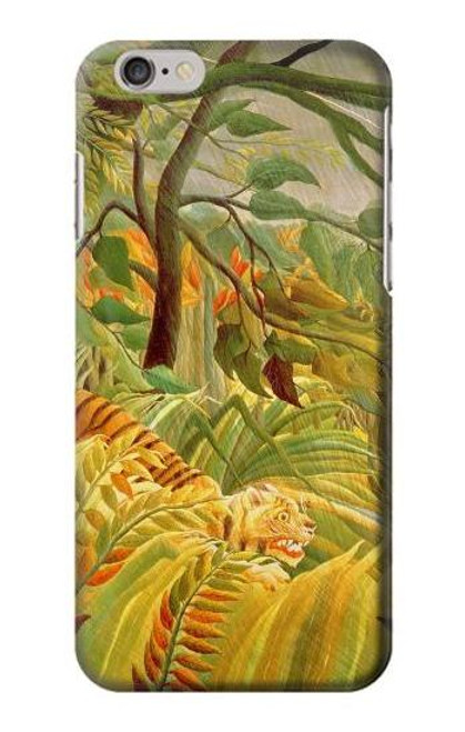 W3344 Henri Rousseau Tiger in a Tropical Storm Hard Case and Leather Flip Case For iPhone 6 6S