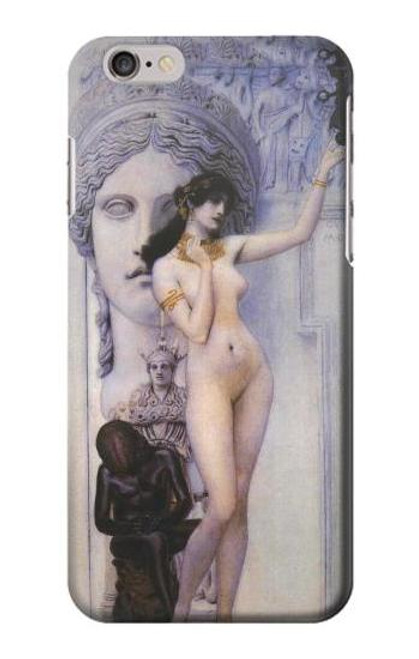 W3353 Gustav Klimt Allegory of Sculpture Hard Case and Leather Flip Case For iPhone 6 6S