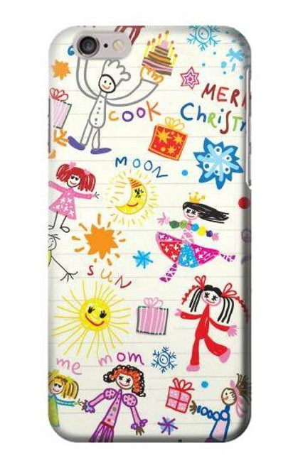 W3280 Kids Drawing Hard Case and Leather Flip Case For iPhone 6 Plus, iPhone 6s Plus