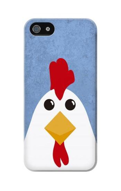 W3254 Chicken Cartoon Hard Case and Leather Flip Case For iPhone 5C