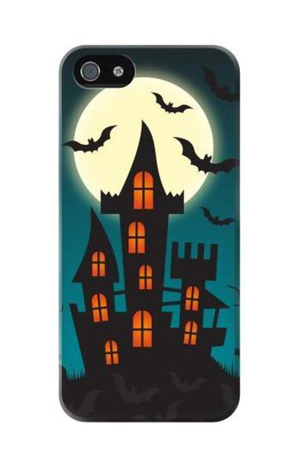 W3268 Halloween Festival Castle Hard Case and Leather Flip Case For iPhone 5C