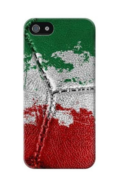 W3318 Italy Flag Vintage Football Graphic Hard Case and Leather Flip Case For iPhone 5C