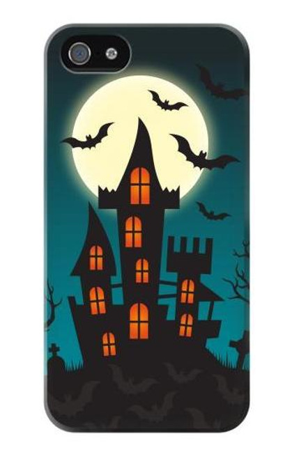 W3268 Halloween Festival Castle Hard Case and Leather Flip Case For iPhone 4 4S