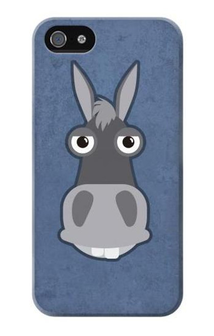 W3271 Donkey Cartoon Hard Case and Leather Flip Case For iPhone 4 4S