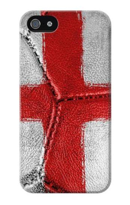 W3316 England Flag Vintage Football Graphic Hard Case and Leather Flip Case For iPhone 4 4S