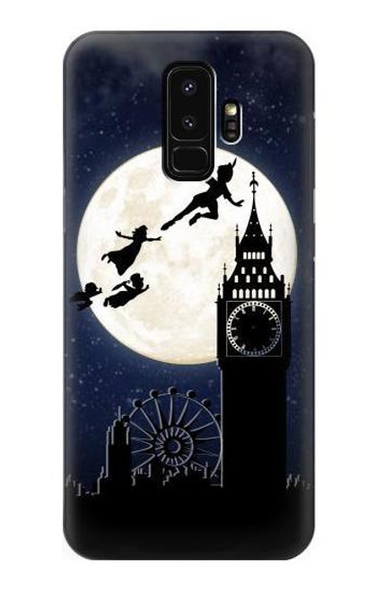 W3249 Peter Pan Fly Full Moon Night Hard Case and Leather Flip Case For Samsung Galaxy S9 Plus