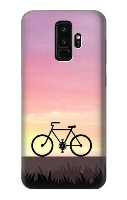 W3252 Bicycle Sunset Hard Case and Leather Flip Case For Samsung Galaxy S9 Plus