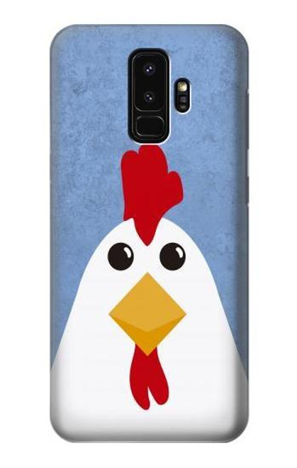 W3254 Chicken Cartoon Hard Case and Leather Flip Case For Samsung Galaxy S9 Plus