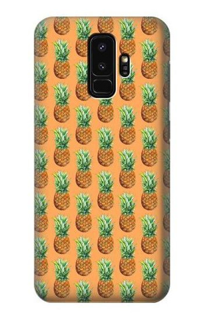 W3258 Pineapple Pattern Hard Case and Leather Flip Case For Samsung Galaxy S9 Plus