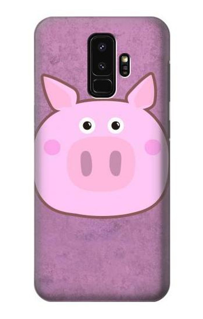 W3269 Pig Cartoon Hard Case and Leather Flip Case For Samsung Galaxy S9 Plus