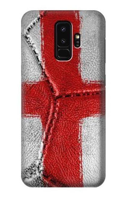 W3316 England Flag Vintage Football Graphic Hard Case and Leather Flip Case For Samsung Galaxy S9 Plus