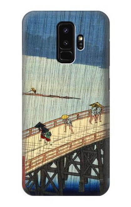 W3347 Utagawa Hiroshige Sudden shower Hard Case and Leather Flip Case For Samsung Galaxy S9 Plus