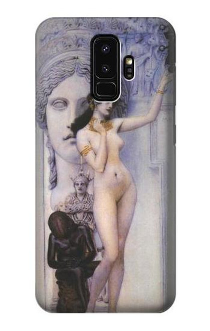 W3353 Gustav Klimt Allegory of Sculpture Hard Case and Leather Flip Case For Samsung Galaxy S9 Plus