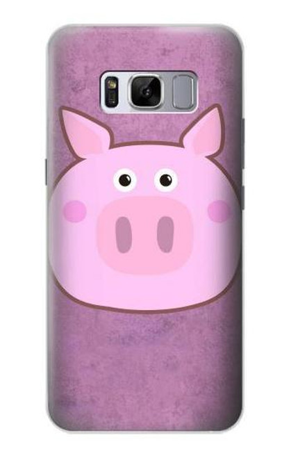 W3269 Pig Cartoon Hard Case and Leather Flip Case For Samsung Galaxy S8 Plus