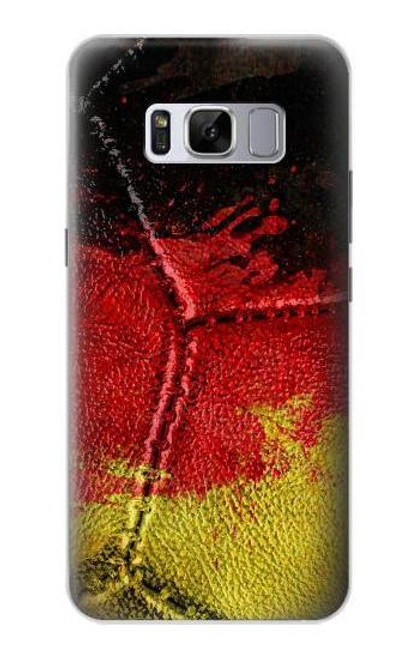 W3303 Germany Flag Vintage Football Graphic Hard Case and Leather Flip Case For Samsung Galaxy S8 Plus