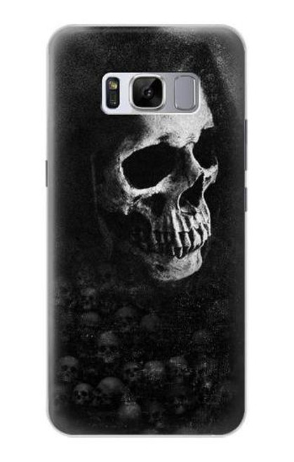 W3333 Death Skull Grim Reaper Hard Case and Leather Flip Case For Samsung Galaxy S8