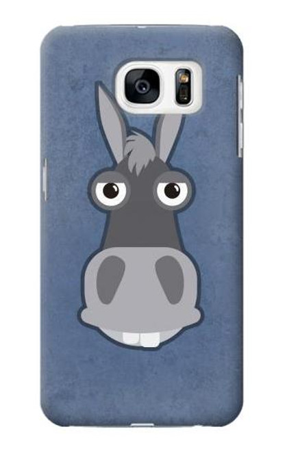 W3271 Donkey Cartoon Hard Case and Leather Flip Case For Samsung Galaxy S7