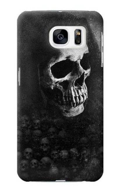 W3333 Death Skull Grim Reaper Hard Case and Leather Flip Case For Samsung Galaxy S7