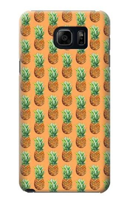 W3258 Pineapple Pattern Hard Case and Leather Flip Case For Samsung Galaxy S6 Edge Plus