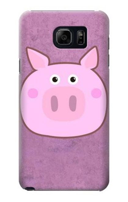 W3269 Pig Cartoon Hard Case and Leather Flip Case For Samsung Galaxy S6 Edge Plus