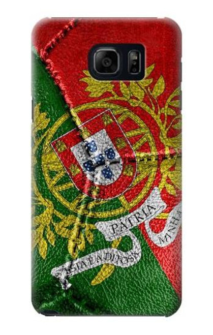 W3300 Portugal Flag Vintage Football Graphic Hard Case and Leather Flip Case For Samsung Galaxy S6 Edge Plus