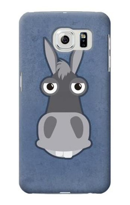 W3271 Donkey Cartoon Hard Case and Leather Flip Case For Samsung Galaxy S6 Edge