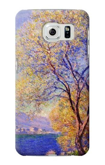 W3339 Claude Monet Antibes Seen from the Salis Gardens Hard Case and Leather Flip Case For Samsung Galaxy S6 Edge