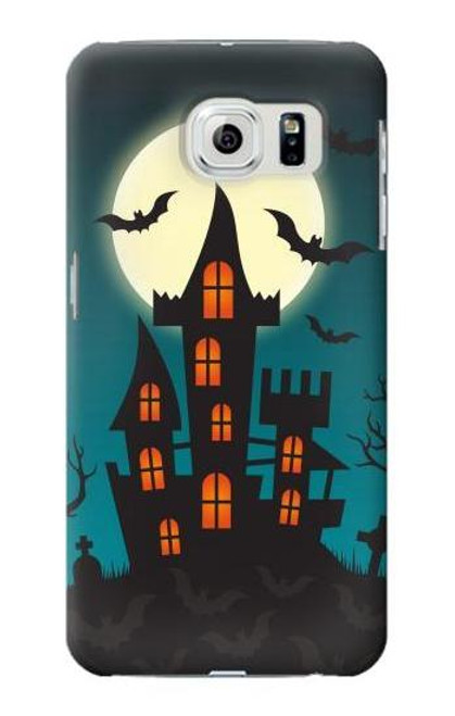 W3268 Halloween Festival Castle Hard Case and Leather Flip Case For Samsung Galaxy S6