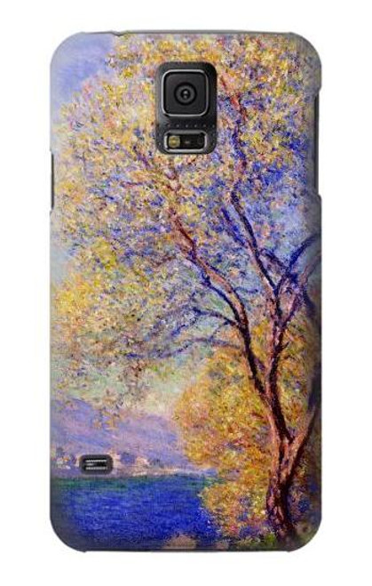 W3339 Claude Monet Antibes Seen from the Salis Gardens Hard Case and Leather Flip Case For Samsung Galaxy S5