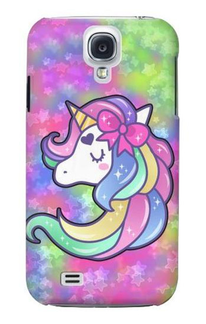 W3264 Pastel Unicorn Hard Case and Leather Flip Case For Samsung Galaxy S4