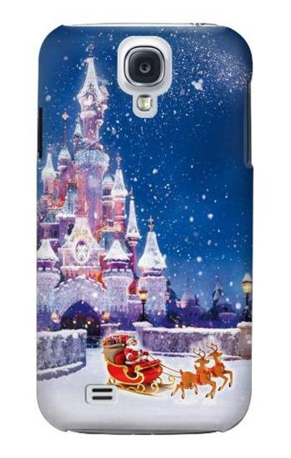 W3282 Santa Xmas Castle Hard Case and Leather Flip Case For Samsung Galaxy S4