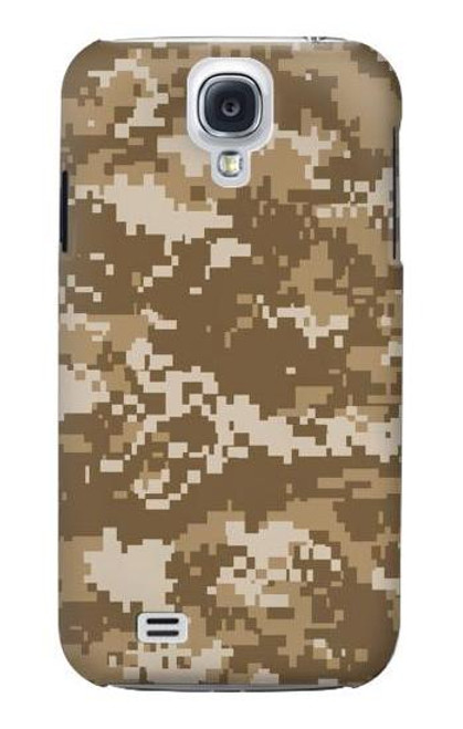 W3294 Army Desert Tan Coyote Camo Camouflage Hard Case and Leather Flip Case For Samsung Galaxy S4