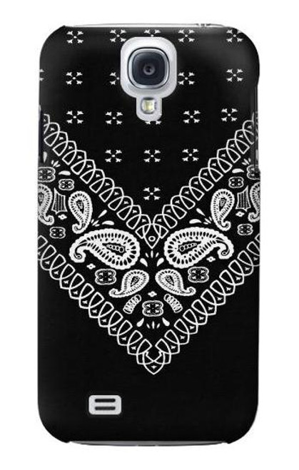 W3363 Bandana Black Pattern Hard Case and Leather Flip Case For Samsung Galaxy S4