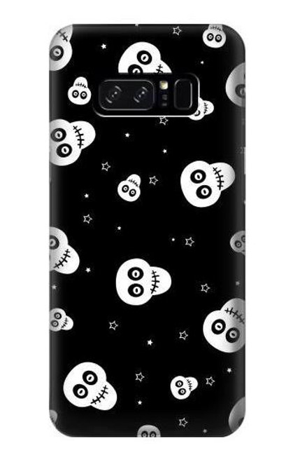 W3261 Smile Skull Halloween Pattern Hard Case and Leather Flip Case For Note 8 Samsung Galaxy Note8