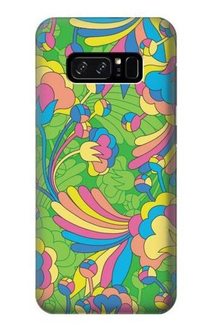 W3273 Flower Line Art Pattern Hard Case and Leather Flip Case For Note 8 Samsung Galaxy Note8