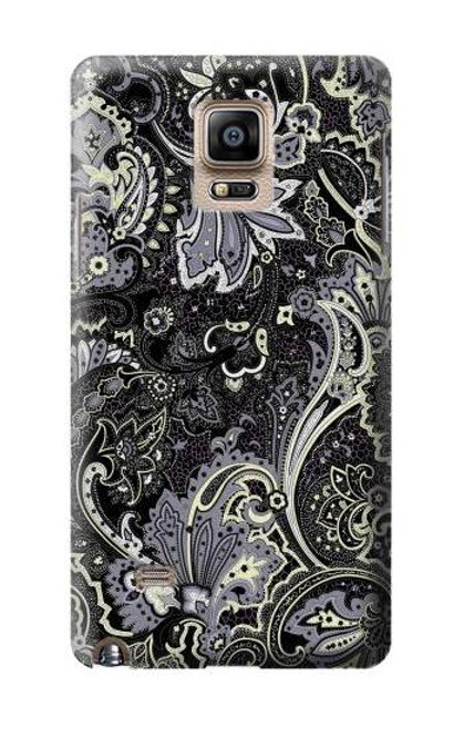 W3251 Batik Flower Pattern Hard Case and Leather Flip Case For Samsung Galaxy Note 4