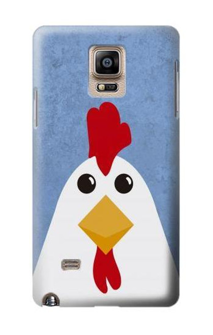 W3254 Chicken Cartoon Hard Case and Leather Flip Case For Samsung Galaxy Note 4