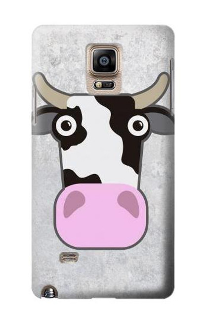 W3257 Cow Cartoon Hard Case and Leather Flip Case For Samsung Galaxy Note 4