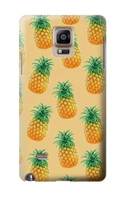 W3258 Pineapple Pattern Hard Case and Leather Flip Case For Samsung Galaxy Note 4