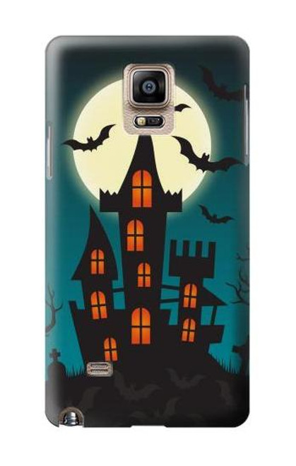 W3268 Halloween Festival Castle Hard Case and Leather Flip Case For Samsung Galaxy Note 4