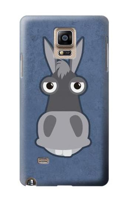 W3271 Donkey Cartoon Hard Case and Leather Flip Case For Samsung Galaxy Note 4