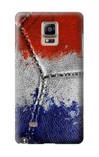 W3304 France Flag Vintage Football Graphic Hard Case and Leather Flip Case For Samsung Galaxy Note 4